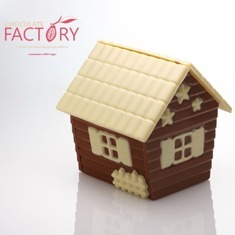 Форма пластиковая для шоколада "Рождественский дом "20HO01