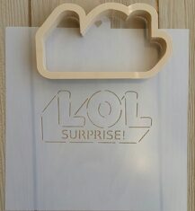 Трафарет форма "Надпись  LOL"